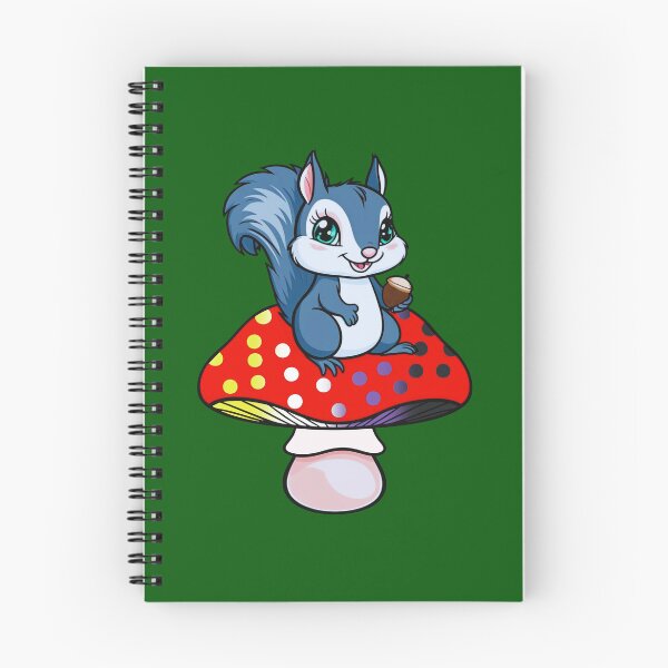 Item preview, Cute Squirrel on Nonbinary Mushroom – Enby Pride Whimsical Art designed and sold by Travelslightly.