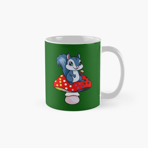 Item preview, Cute Squirrel on Nonbinary Mushroom – Enby Pride Whimsical Art designed and sold by Travelslightly.