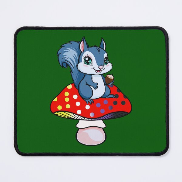 Item preview, Cute Squirrel on Nonbinary Mushroom – Enby Pride Whimsical Art designed and sold by Travelslightly.