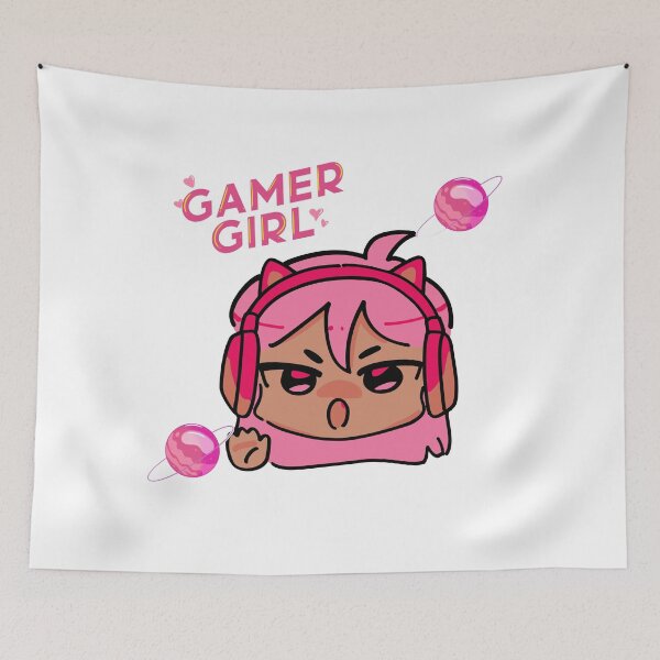 Item preview, Kawaii Gamer Girl – Cute Pink Anime Style Gaming Character designed and sold by Printdesigns1.