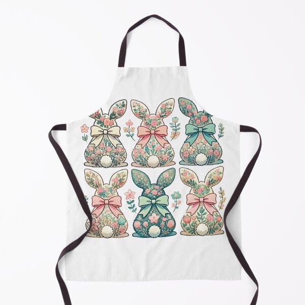 Item preview, Easter Bunny Flowers Retro Vintage Style designed and sold by LuminOrb.