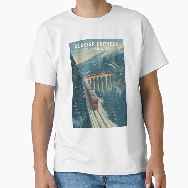 Artikel-Vorschau von Glacier Express Schweiz Design Vintage Alpenzug Szene, designt und verkauft von JackCurtis1991.