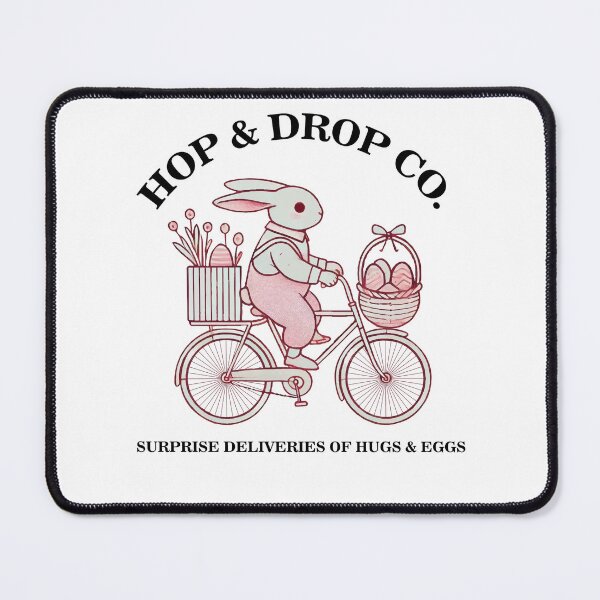 Item preview, Easter Retro Style Bunny Bike Surprise designed and sold by LuminOrb.