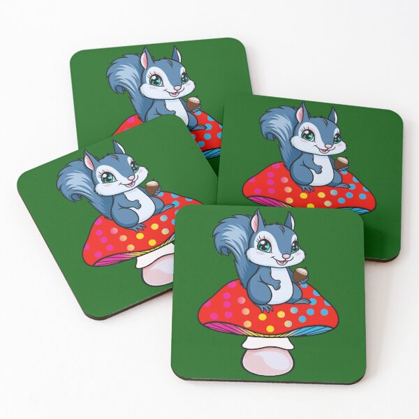 Item preview, Cute Squirrel on Pansexual Mushroom – Pan Pride Whimsical Art designed and sold by Travelslightly.