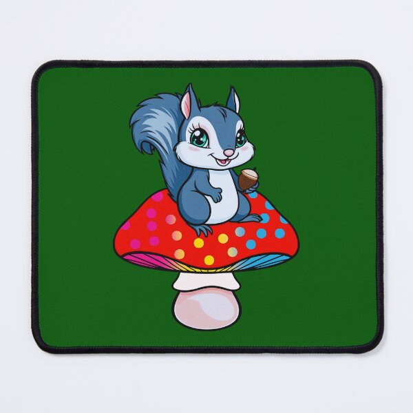 Item preview, Cute Squirrel on Pansexual Mushroom – Pan Pride Whimsical Art designed and sold by Travelslightly.