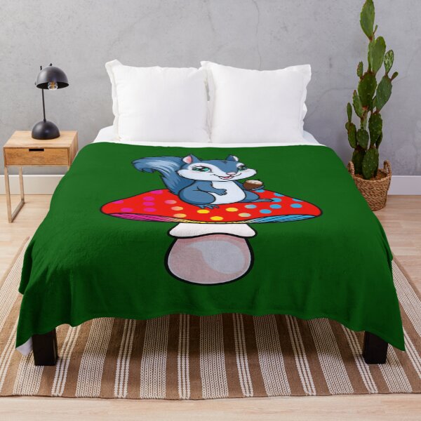 Item preview, Cute Squirrel on Pansexual Mushroom – Pan Pride Whimsical Art designed and sold by Travelslightly.