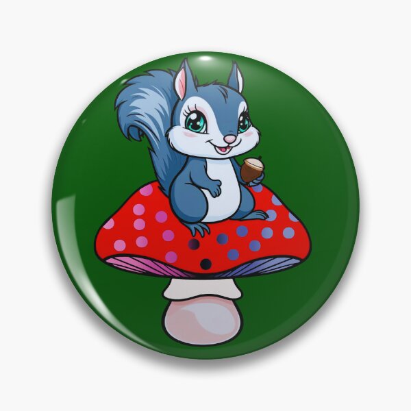 Item preview, Cute Squirrel on Omnisexual Mushroom – Omni Pride Whimsical Art designed and sold by Travelslightly.