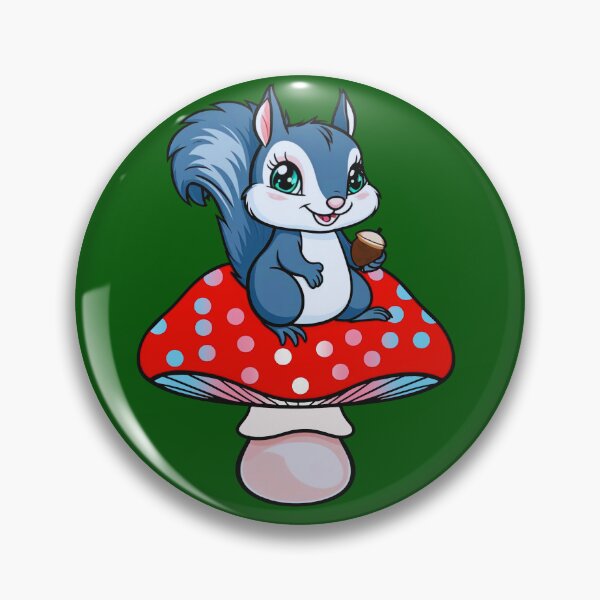 Item preview, Cute Squirrel on Transgender Mushroom – Trans Pride Whimsical Art designed and sold by Travelslightly.