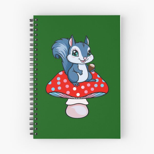 Item preview, Cute Squirrel on Transgender Mushroom – Trans Pride Whimsical Art designed and sold by Travelslightly.