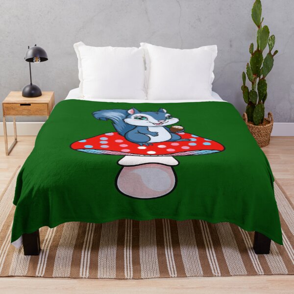 Item preview, Cute Squirrel on Transgender Mushroom – Trans Pride Whimsical Art designed and sold by Travelslightly.