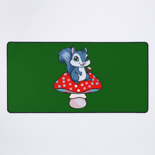Item preview, Cute Squirrel on Transgender Mushroom – Trans Pride Whimsical Art designed and sold by Travelslightly.