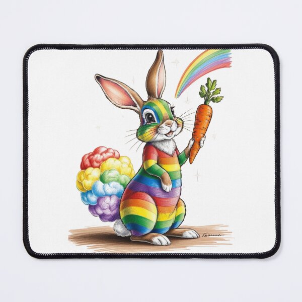 Item preview, Rainbow Rabbit designed and sold by PinkiPop Studio.