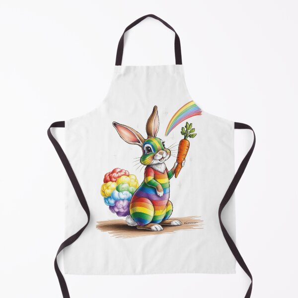 Item preview, Rainbow Rabbit designed and sold by PinkiPop Studio.