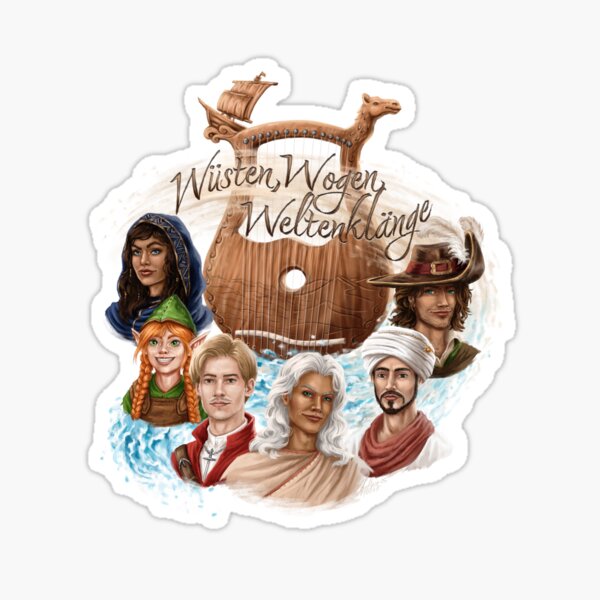 Deserts, waves, world sounds Sticker