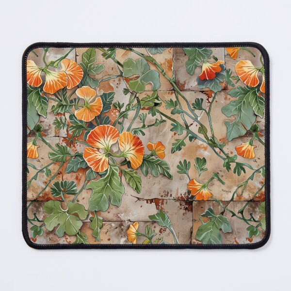 Item preview, Vibrant Orange Flower Pattern Against a Stone Textured Background designed and sold by CoolPixels.
