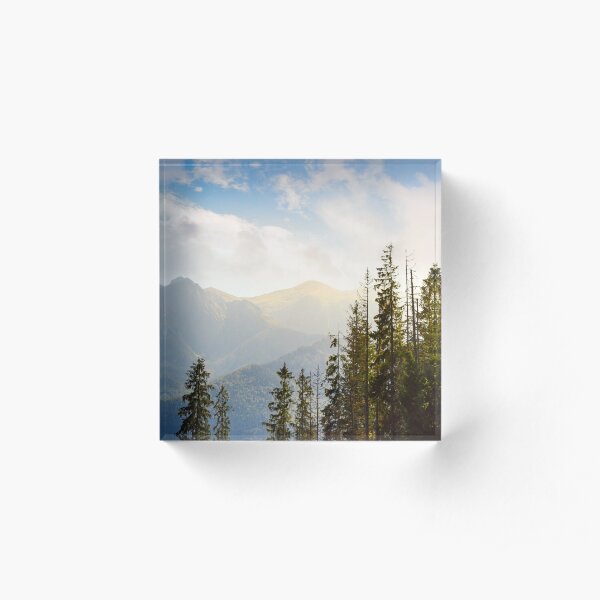 High Tarta mountains behind the trees Acrylic Block