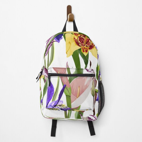 Item preview, Seamless pattern with hand drawn yellow tigridia, tulips and irys flowers. designed and sold by MatyKotiv.