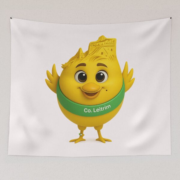 Item preview, Leitrim Spudie | Cute Irish Cartoon Chick – County Leitrim Gift with Landmark Hair designed and sold by Spudies.