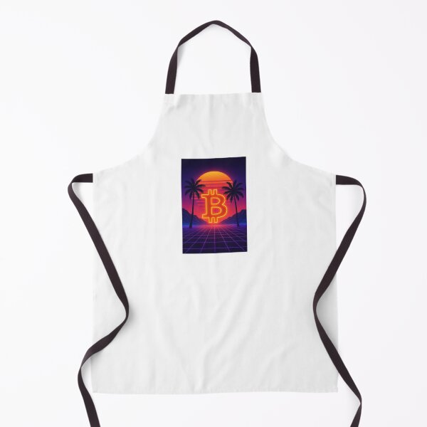 Item preview, Bitcoin Sunset in Vaporwave Style designed and sold by nvrprooo.