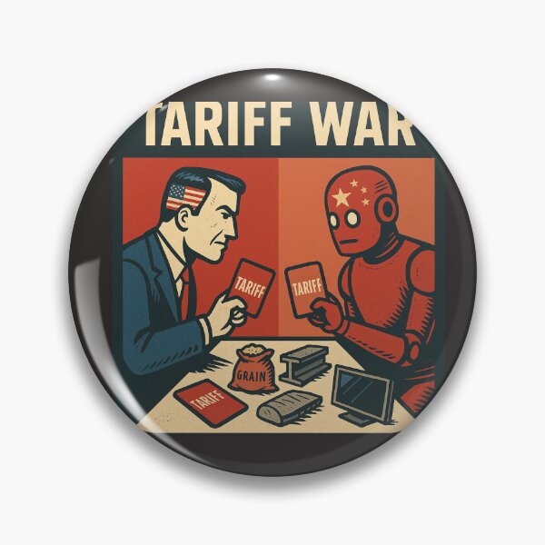 Item preview, Tariff War- satirical Trade Battle Between Giants designed and sold by MarylinMonroeMi.