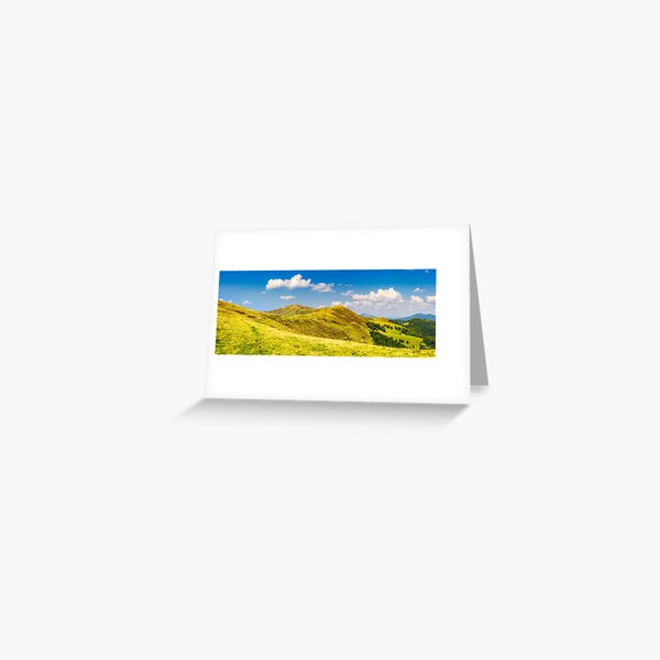 panorama of Krasna mountain ridge Greeting Card