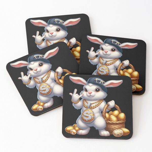 Item preview, Gangster Bunny with a Basket of Golden Eggs ( chaching ) - Easter Edition designed and sold by RWT-Design.