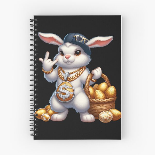 Item preview, Gangster Bunny with a Basket of Golden Eggs ( chaching ) - Easter Edition designed and sold by RWT-Design.