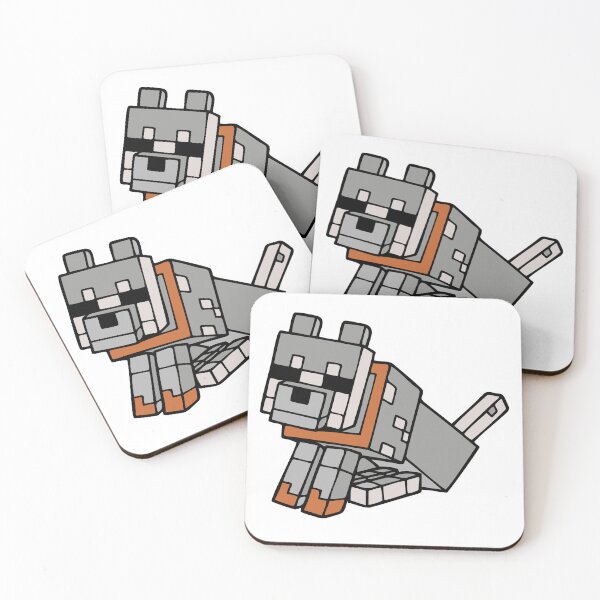 Item preview, Minecraft Wolf: Your Loyal Cubic Friend designed and sold by Polarisofficial.