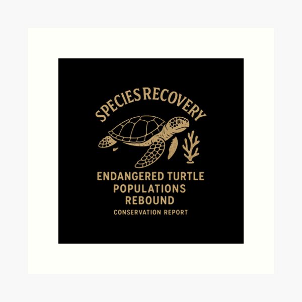 Item preview, Endangered Turtle Rebound: A Species Recovery Story designed and sold by zzz888.