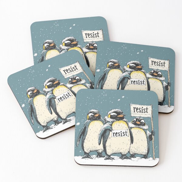 Item preview, Penguins Protest Against Tariffs Funny Penguin Tariff designed and sold by Erniverse.