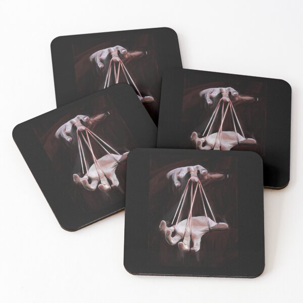 Item preview, Dark Puppet Master Manipulation Art - Surreal Hand Control Illustration designed and sold by jassoart.