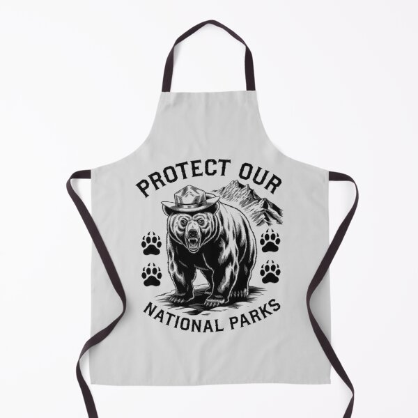 Item preview, Protect Nature Grizzly Bear with Hat – National Parks Conservation Wildlife Art designed and sold by love3617.