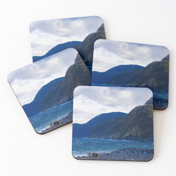 Item preview, Sunlight Breaking Through Storm Clouds, Illuminating a Forested Headland  designed and sold by Pix4Japan.