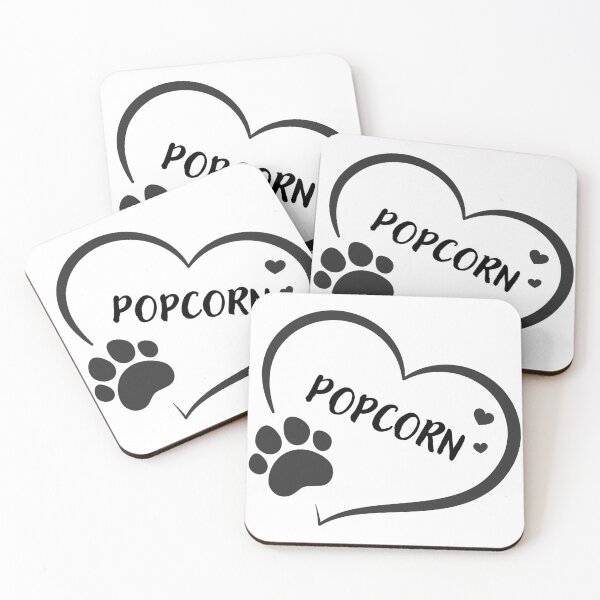 Artikelvorschau, Popcorn in a heart with a paw, great gift for dog or cat owners entworfen und verkauft von OCS1337.