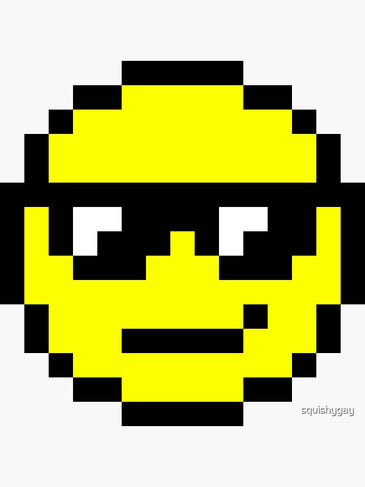 Pixel Sunglasses Emoji | Sticker