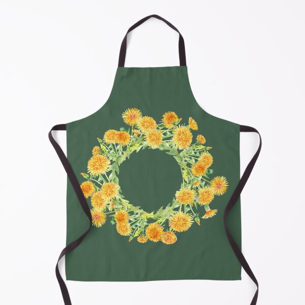 Item preview, Yellow Dandelion Floral wreath designed and sold by EmeraldeaArt.