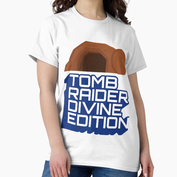 Vista previa del artículo con la obra «Tomb Raider Edición Divina v1», diseñado y vendido por GiggleGooods.