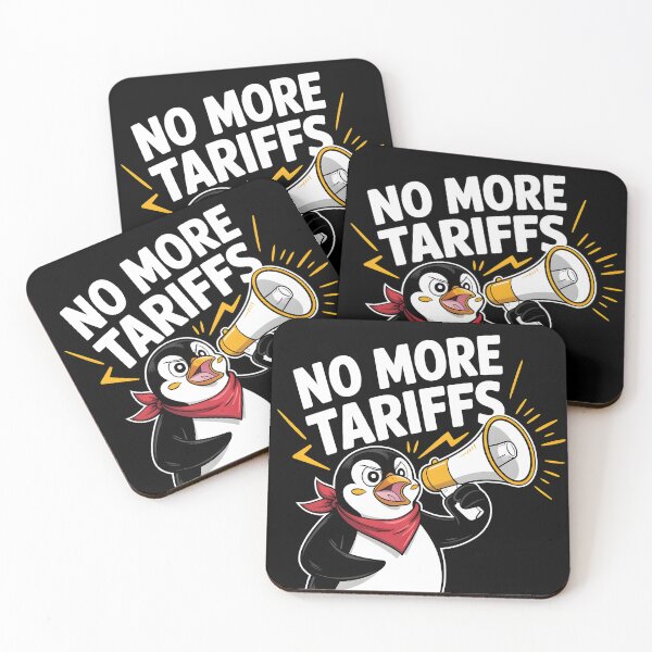 Item preview, Penguins Protest Against Tariffs Funny Penguin Tariff designed and sold by AniArtPL.