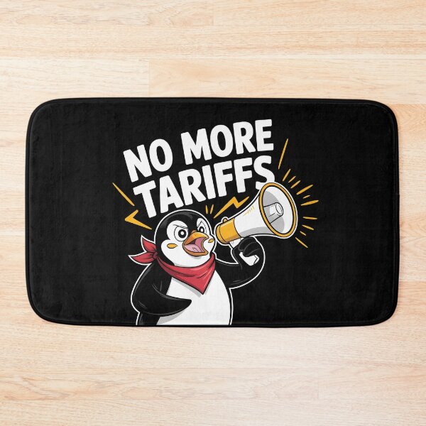 Item preview, Penguins Protest Against Tariffs Funny Penguin Tariff designed and sold by AniArtPL.