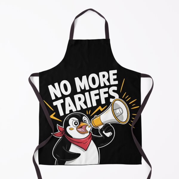 Item preview, Penguins Protest Against Tariffs Funny Penguin Tariff designed and sold by AniArtPL.