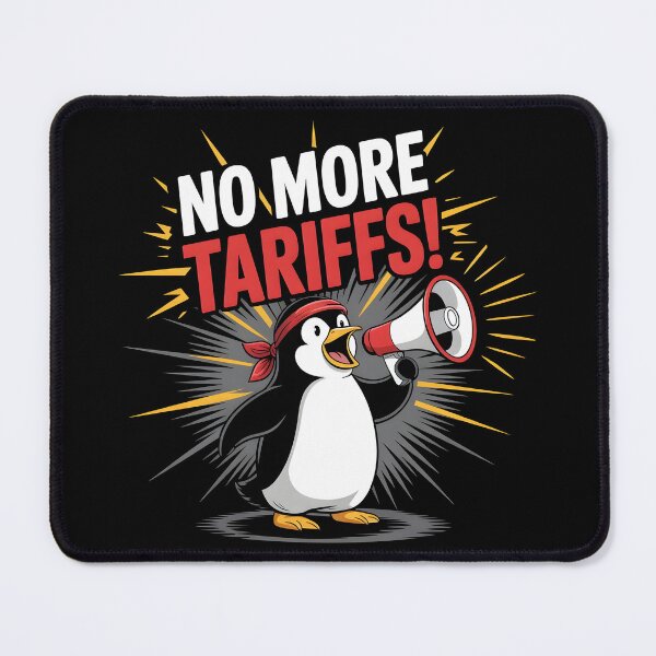 Item preview, Penguins Protest Against Tariffs Funny Penguin Tariff designed and sold by AniArtPL.