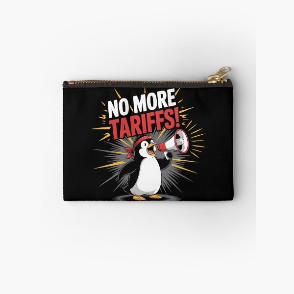 Item preview, Penguins Protest Against Tariffs Funny Penguin Tariff designed and sold by AniArtPL.