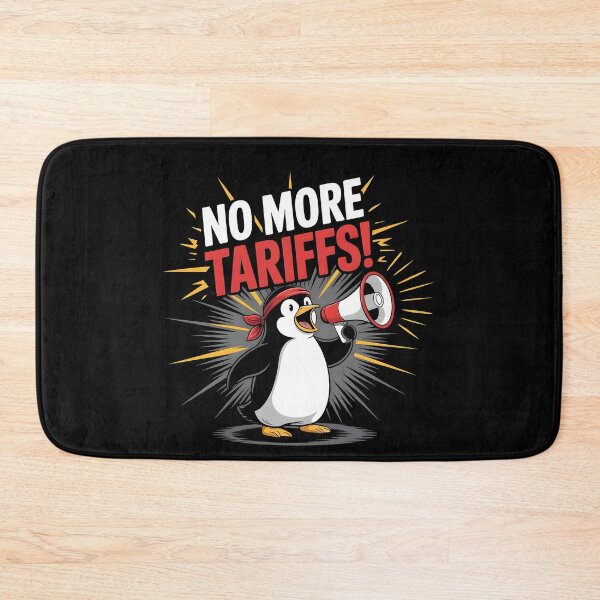 Item preview, Penguins Protest Against Tariffs Funny Penguin Tariff designed and sold by AniArtPL.
