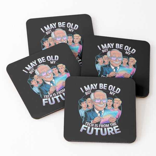 Item preview, I May Be Old, But My Tech is from the Future – Funny Futuristic Grandpa Design designed and sold by MagicWander.