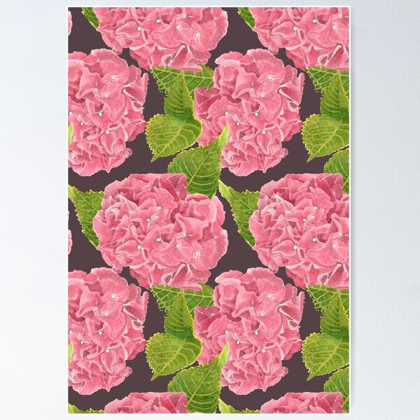 Item preview, Hydrangeas Watercolour Painting Pattern designed and sold by rachelmcintyreart.