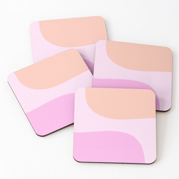 Item preview, Minimalist Abstract Color Blocks in Pink and Peach designed and sold by JulzPink.