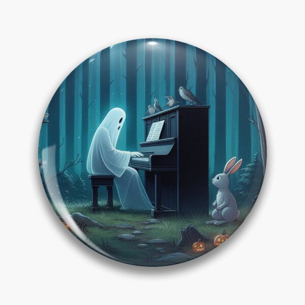 Item preview, cute ghost and white rabbit designed and sold by Dogandesighn.