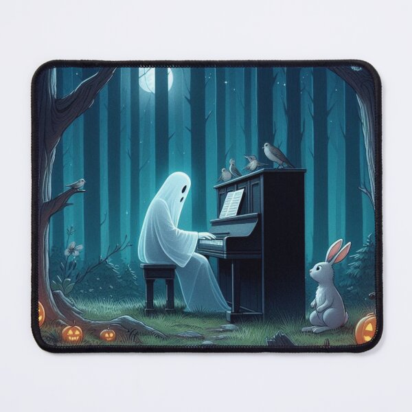 Item preview, cute ghost and white rabbit designed and sold by Dogandesighn.