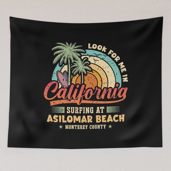 Item preview, Surf Asilomar Beach Surfing Pacific Grove West Coast California designed and sold by eclecTEEq.