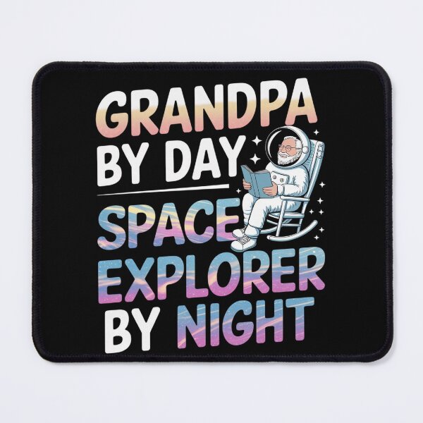 Item preview, Grandpa by Day, Space Explorer by Night – Sci-Fi Adventure Design designed and sold by MagicWander.
